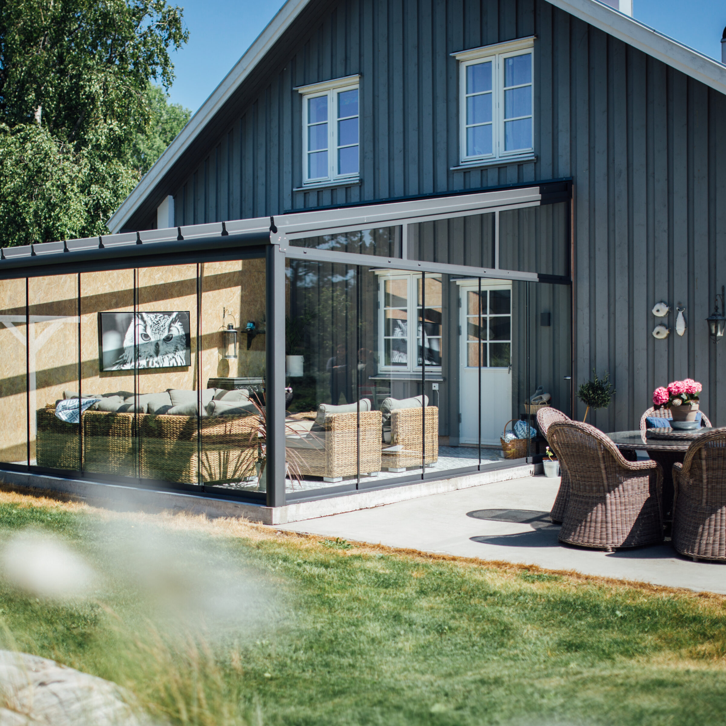 Pure Utestue, sett fra utsiden - veggmontert