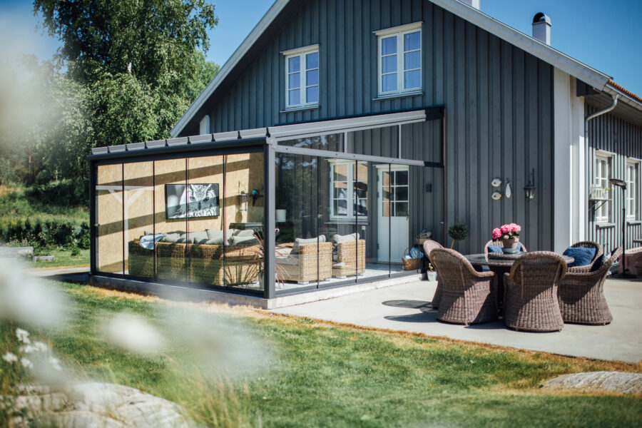 Pure Utestue, sett fra utsiden - veggmontert